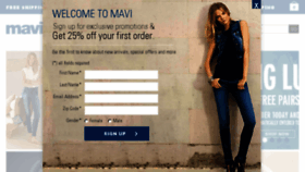 What Shopmavi.com website looked like in 2014 (9 years ago)