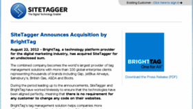 What Sitetagger.com website looked like in 2014 (9 years ago)