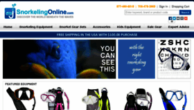 What Snorkelingonline.com website looked like in 2014 (9 years ago)