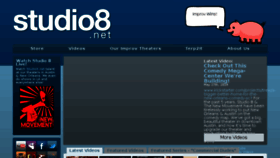 What Studio8.net website looked like in 2014 (9 years ago)