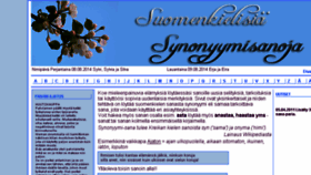What Synonyymi.net website looked like in 2014 (9 years ago)