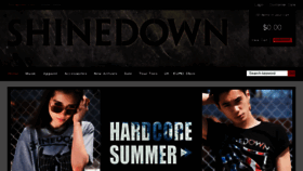What Store.shinedown.com website looked like in 2014 (9 years ago)