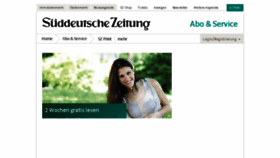 What Service.sueddeutsche.de website looked like in 2014 (9 years ago)