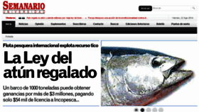 What Semanario.ucr.ac.cr website looked like in 2014 (11 years ago)