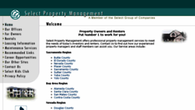 What Selectpropmgt.com website looked like in 2014 (9 years ago)