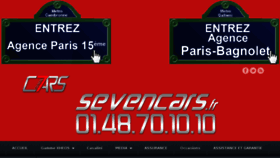 What Sevencars.fr website looked like in 2014 (9 years ago)