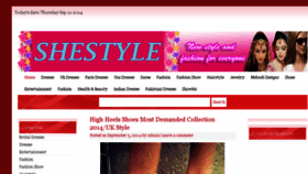 What Shestyle.co.uk website looked like in 2014 (9 years ago)