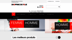What Shopping-de-folie.com website looked like in 2014 (9 years ago)