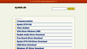 What Syntek.de website looked like in 2014 (9 years ago)