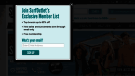 What Surfoutlet.com website looked like in 2014 (9 years ago)