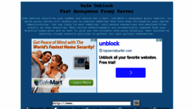 What Safeunblock.com website looked like in 2014 (9 years ago)