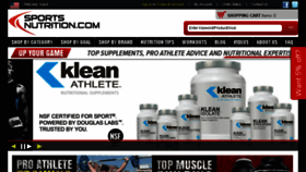 What Sportsnutrition.com website looked like in 2014 (9 years ago)