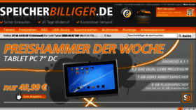 What Speicherbilliger.de website looked like in 2014 (9 years ago)