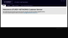 What Support.sturdynetworks.com website looked like in 2014 (9 years ago)