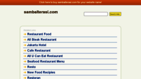 What Sambalterasi.com website looked like in 2014 (9 years ago)