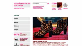 What Strandsandale.de website looked like in 2014 (9 years ago)