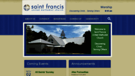 What Saintfrancisumc.org website looked like in 2014 (9 years ago)