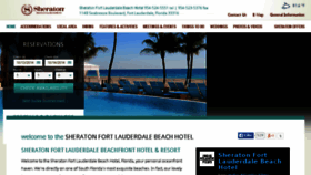 What Sheratonftlauderdalebeach.com website looked like in 2014 (9 years ago)