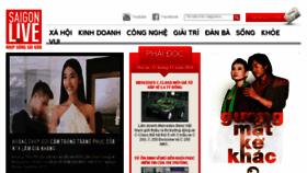 What Saigonlive.vn website looked like in 2014 (9 years ago)