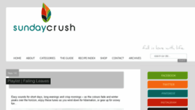 What Sundaycrush.com website looked like in 2014 (9 years ago)