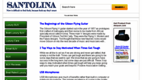What Santolina.net website looked like in 2014 (9 years ago)