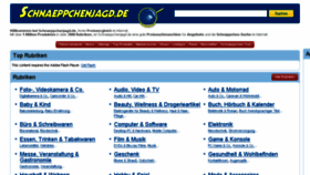 What Schnaeppchenjagd.de website looked like in 2014 (9 years ago)