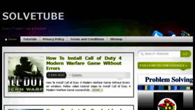 What Solvetube.com website looked like in 2014 (9 years ago)