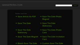 What Savearticles.com website looked like in 2014 (9 years ago)