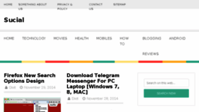 What Sucial.com website looked like in 2014 (10 years ago)