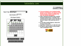 What Salondata.com website looked like in 2014 (9 years ago)