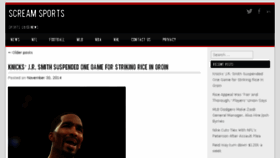 What Screamsports.com website looked like in 2014 (9 years ago)