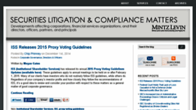 What Securitieslitigationmatters.com website looked like in 2014 (9 years ago)