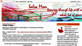 What Salsamom.com website looked like in 2011 (13 years ago)