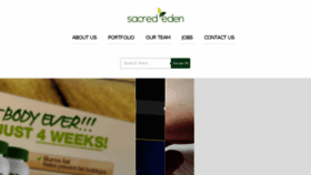What Sacrededen.com website looked like in 2014 (9 years ago)