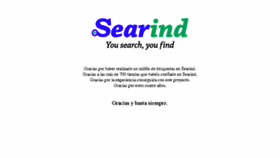 What Searind.es website looked like in 2014 (9 years ago)