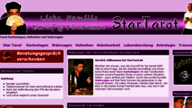 What Startarot.de website looked like in 2014 (10 years ago)