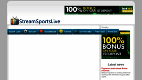 What Streamsportslive.com website looked like in 2014 (9 years ago)