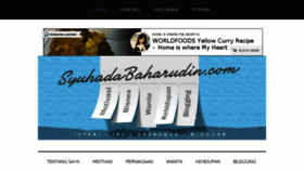 What Syuhadabaharudin.com website looked like in 2014 (9 years ago)