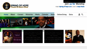 What Springofhopechurch.org website looked like in 2014 (10 years ago)