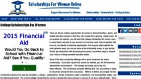 What Scholarshipsforwomenonline.com website looked like in 2014 (9 years ago)
