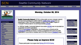 What Scn.org website looked like in 2015 (9 years ago)