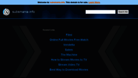 What Subsmania.info website looked like in 2015 (9 years ago)