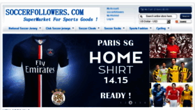 What Soccerfollowers.net website looked like in 2015 (9 years ago)