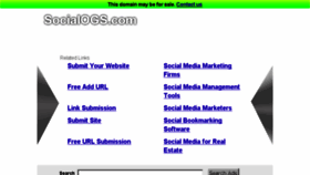 What Socialogs.com website looked like in 2015 (9 years ago)