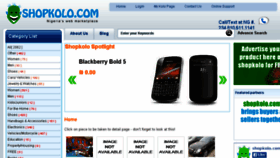 What Shopkolo.com website looked like in 2015 (9 years ago)