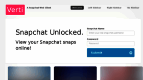 What Snapchatunlocked.com website looked like in 2015 (9 years ago)
