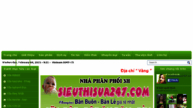 What Sieuthisua247.com website looked like in 2015 (9 years ago)
