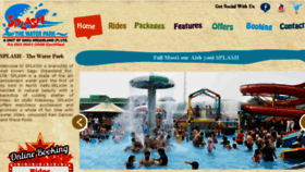 What Splashwaterpark.co.in website looked like in 2015 (9 years ago)