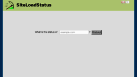 What Siteloadstatus.com website looked like in 2015 (9 years ago)