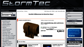What Stormtec.com website looked like in 2015 (9 years ago)